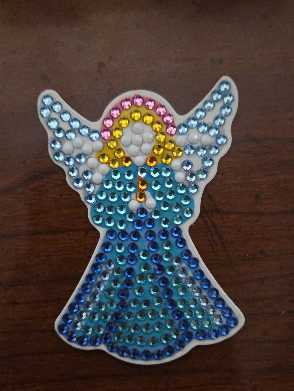 Handmade Bejeweled Angel Magnet